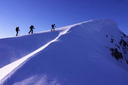 ski touring on Vancouver Island