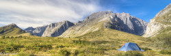 Panoramic view of Mt MacDonald, Yukon